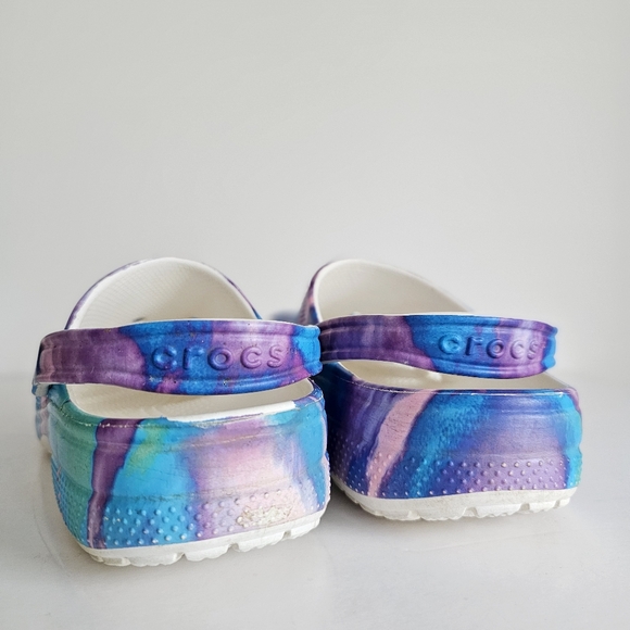 Crocs Classic Out Of This World Tie-Dye Multicolored Clogs Size 10 Men 13 Women - Picture 7 of 16